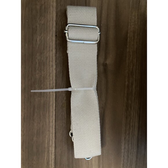 Tote Messenger Bag Shoulder Bag Satchel Canvas White Cream Zipper Compts - Picture 4 of 16